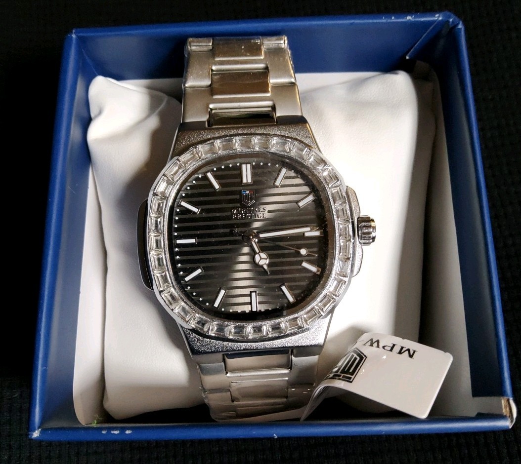 NEW Montres Prestige X Invicta Men’s 40mm Quartz Baguette Crystals SS Watch
