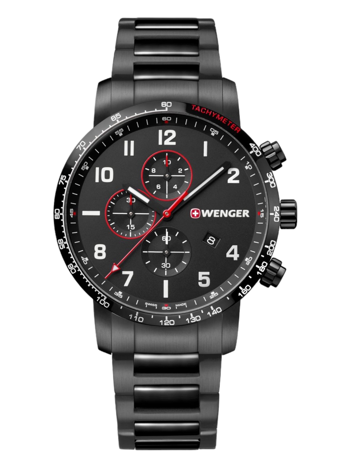 Wenger Swiss Army Men’s 01.1543.115 Attitude Chronograph Black Dial Watch 44mm