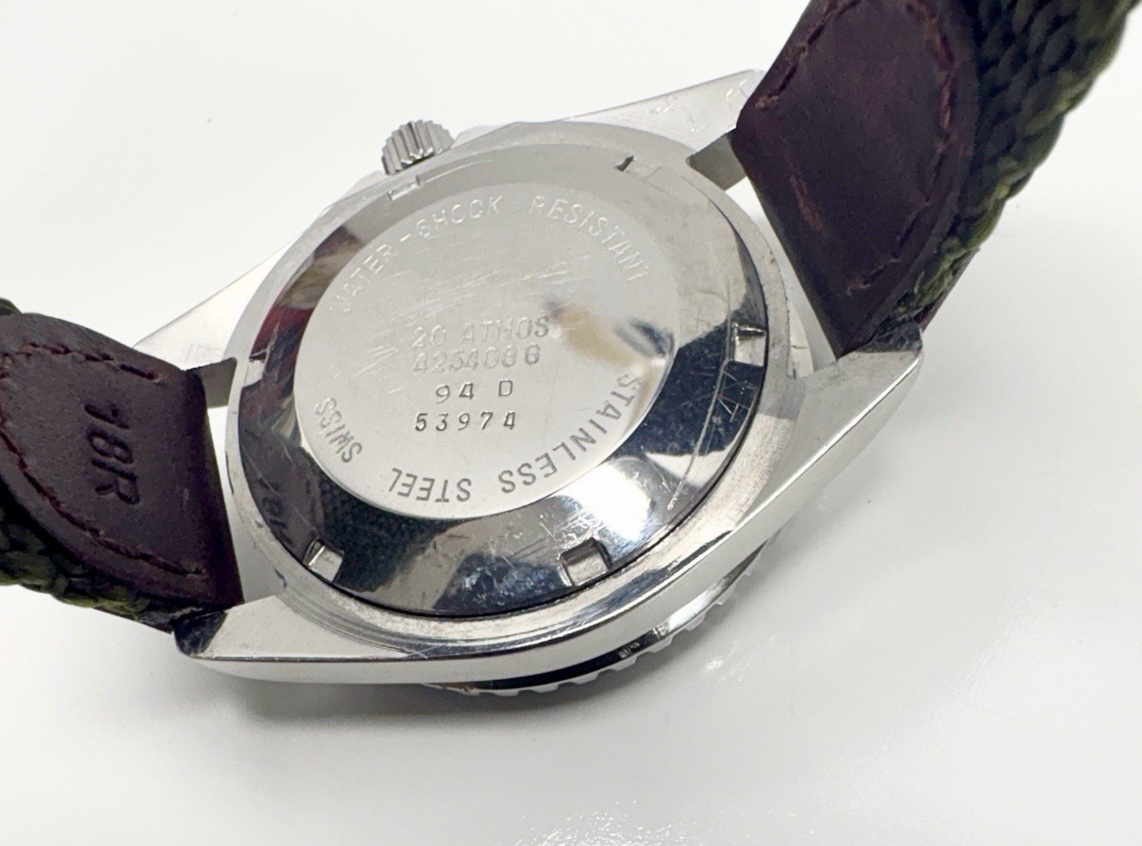 Vintage 60s 70s Era Croton Automatic Skin Diver 17 Jewel Men’s Wrist Watch Works