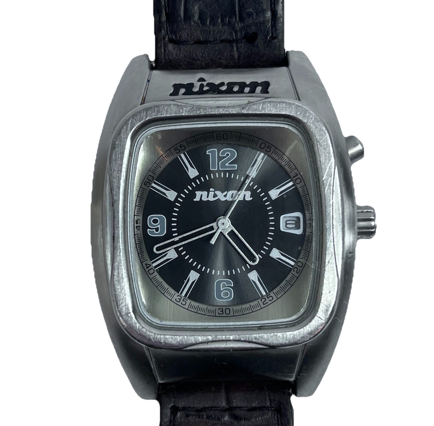Nixon The Rocker «YES» Men’s Analog Wrist Watch Brown Leather Strap, Needs Batt