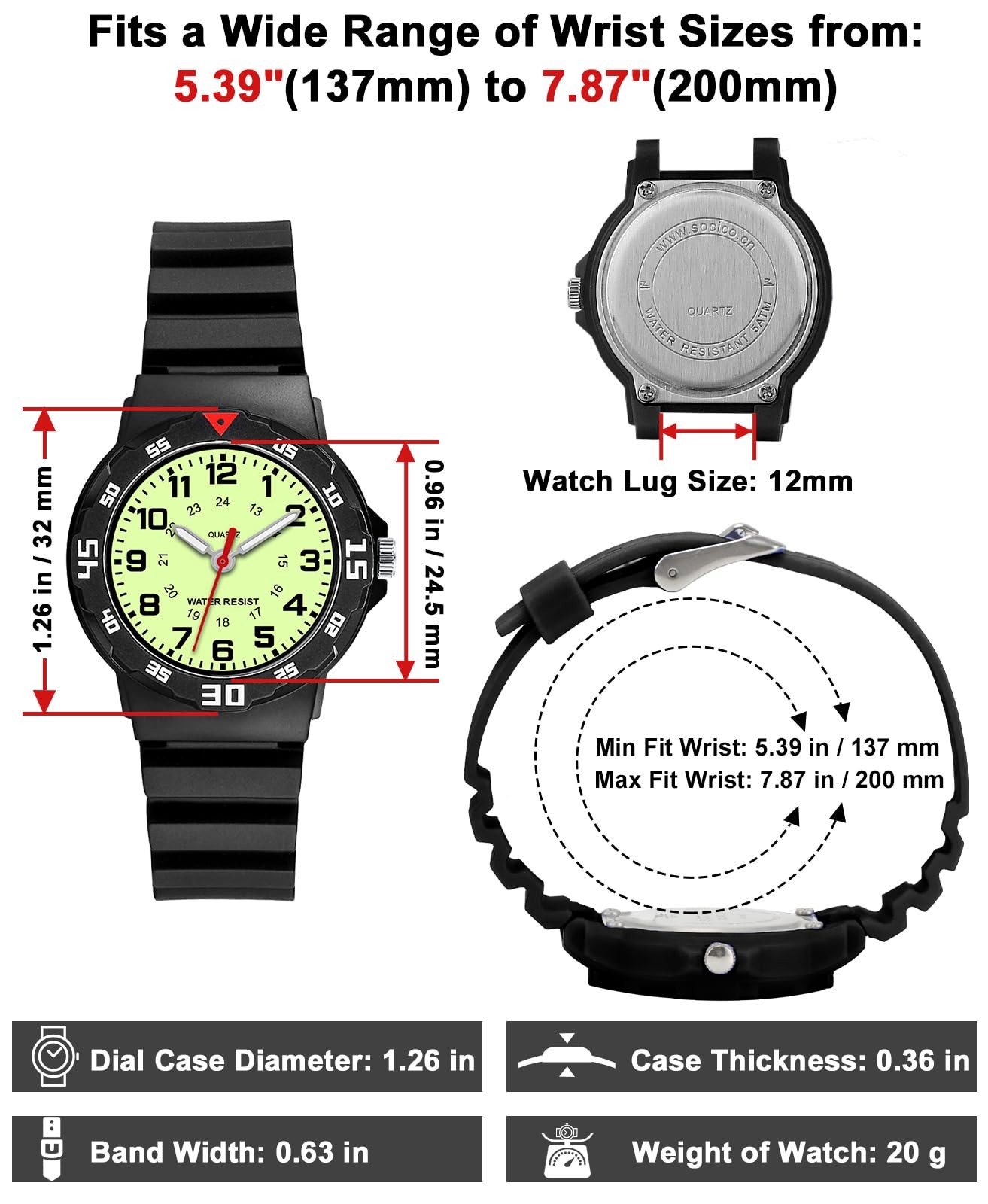 PROKING Waterproof Nurse Small Watch for Women, Medical Students, Second Hand…