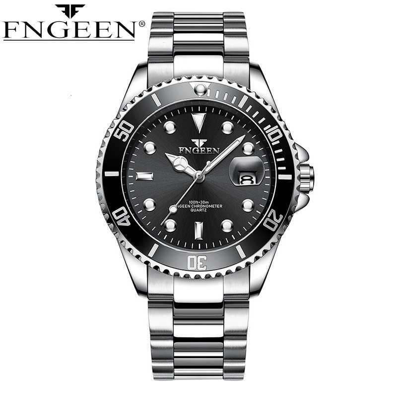 FNGEEN Top Brand Luxury Fashion Diver Watch Men 30M Waterproof Date watch Sport