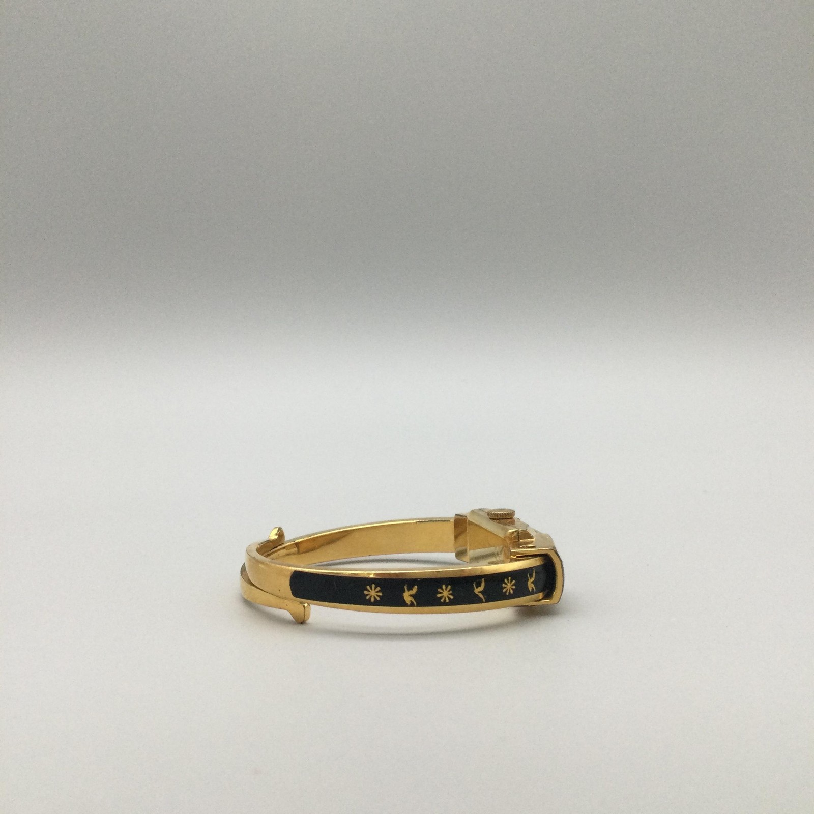 Vintage Aureole Womens Watch 11mm Bangle 17J Gold Filled Swiss Manual Wind