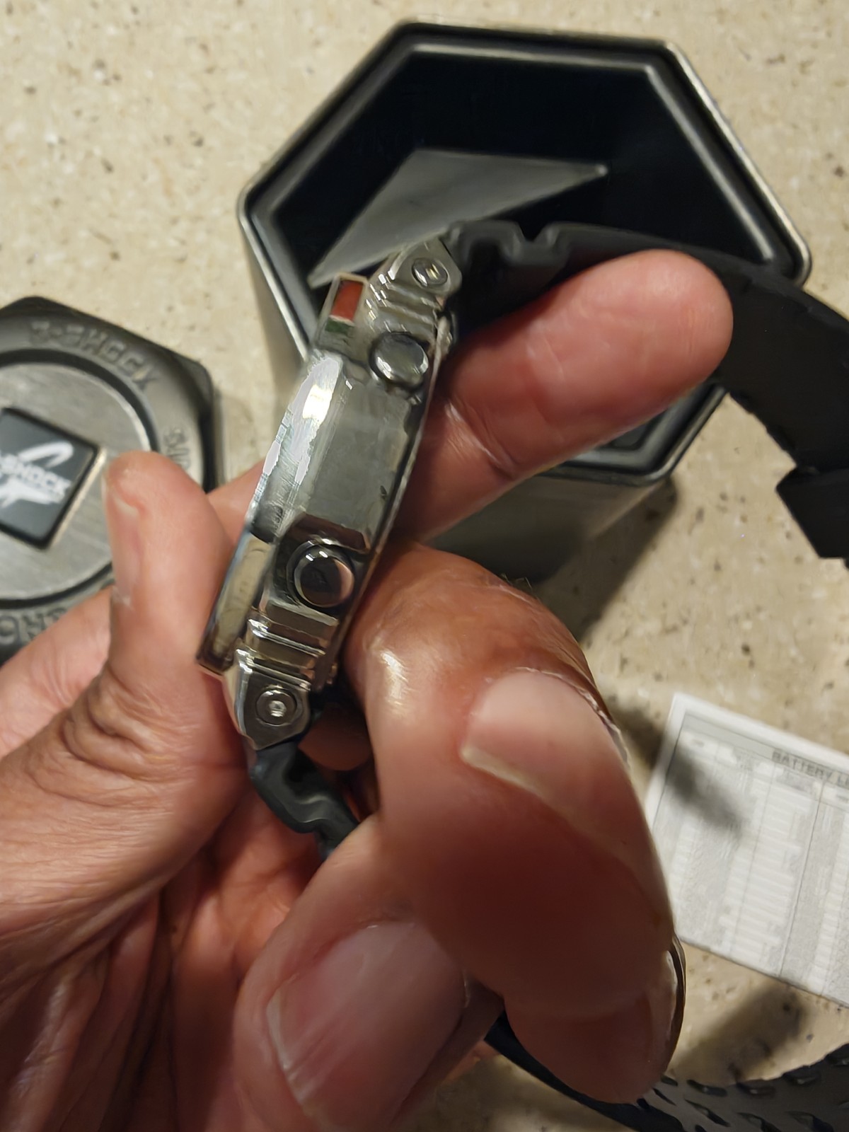 Casio G-SHOCK GBM-2100 Tough Solar Bluetooth 200m Silver/Black Box Papers