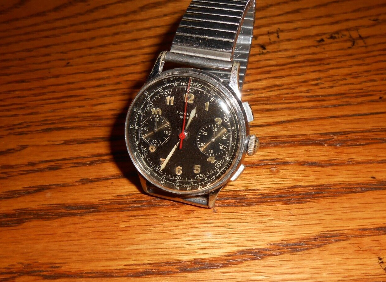 Nice Junghans J88 Chronograph Watch, Pilots Watch, Serviced,