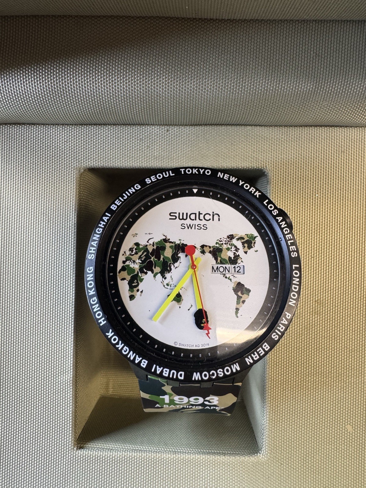 Bape x Swatch World Time Watch 1993