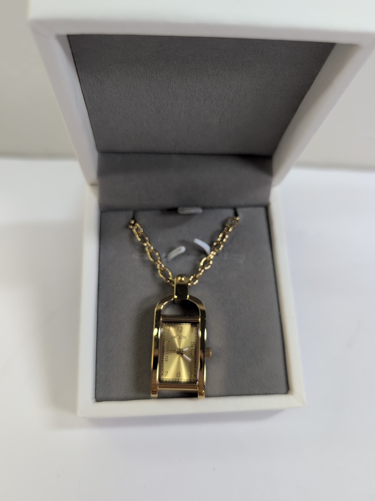 Invicta Mini Angel Women’s Necklace Watch 17.5 mm, Gold Tone Working