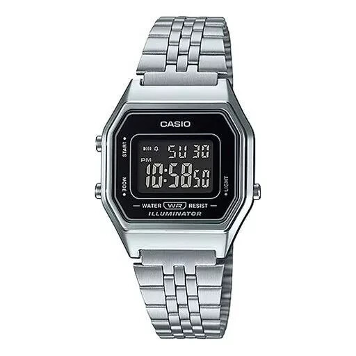Casio LA680WA-1B Women’s Vintage Digital Adjustable Stainless Steel Watch