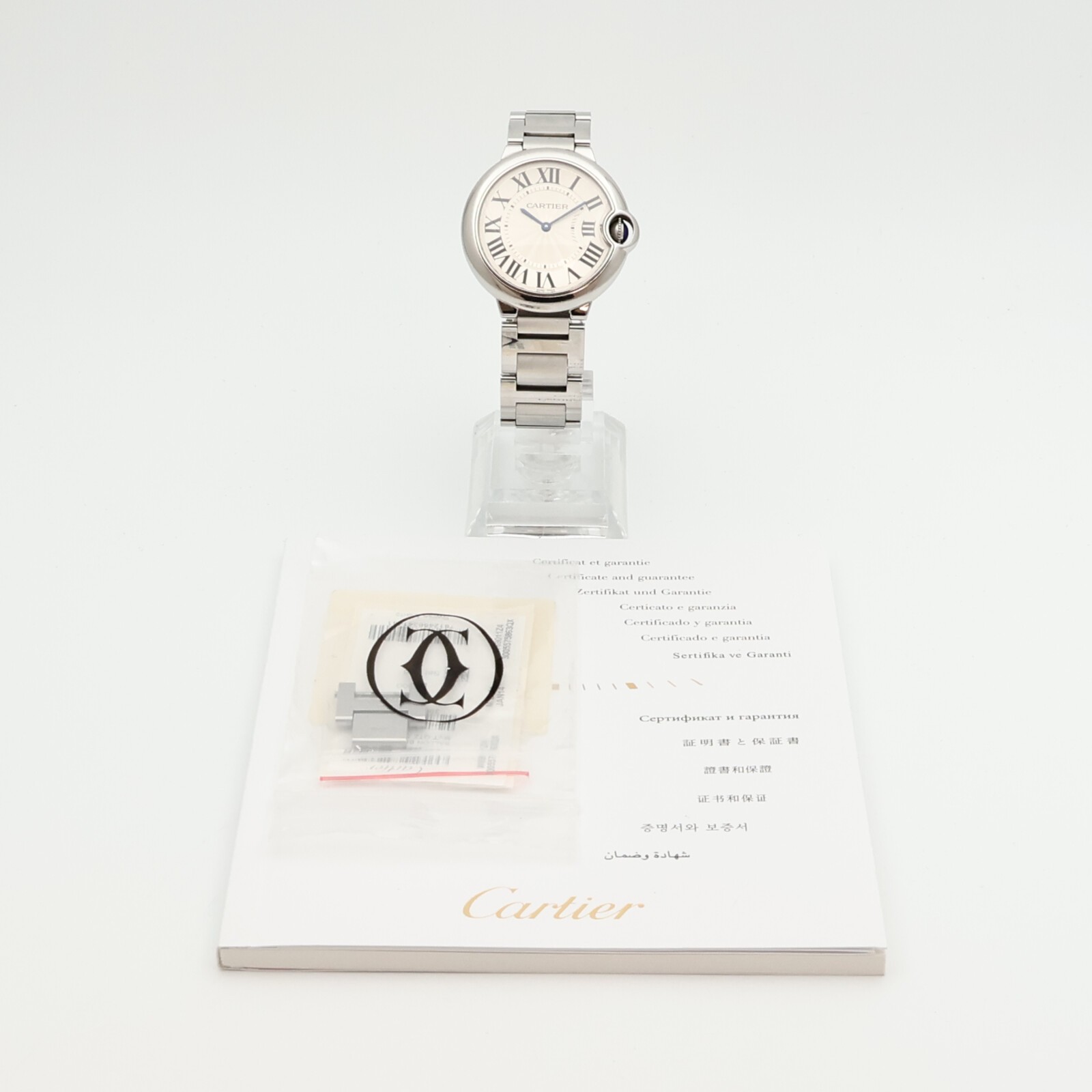 CARTIER Ballon BleuW69011Z4 Automatic Watch Stainless Steel Silver