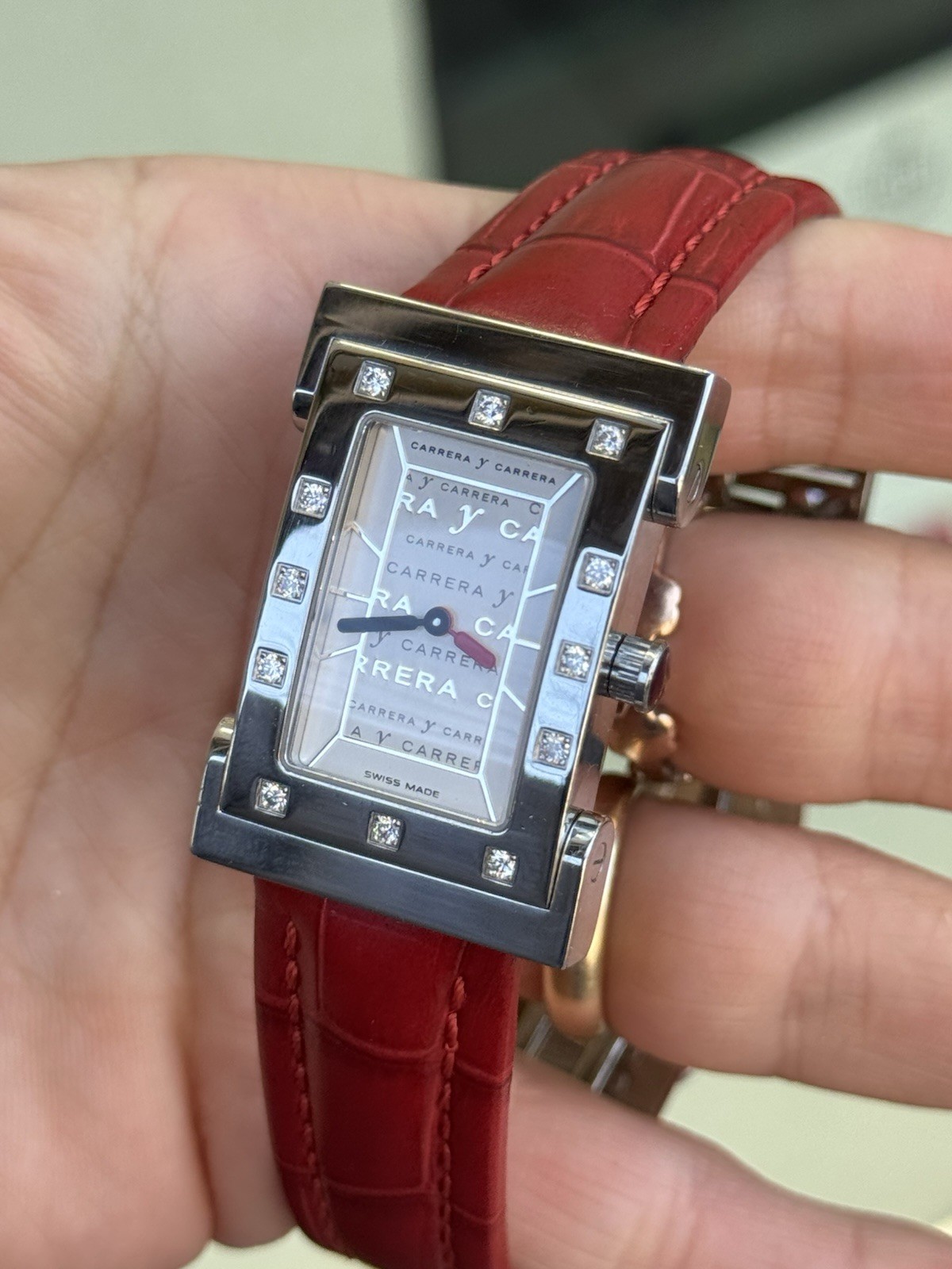 Carrera Y Carrera Watch Tempus Fugit Diamonds Quartz Lady Swiss Made Genuine !