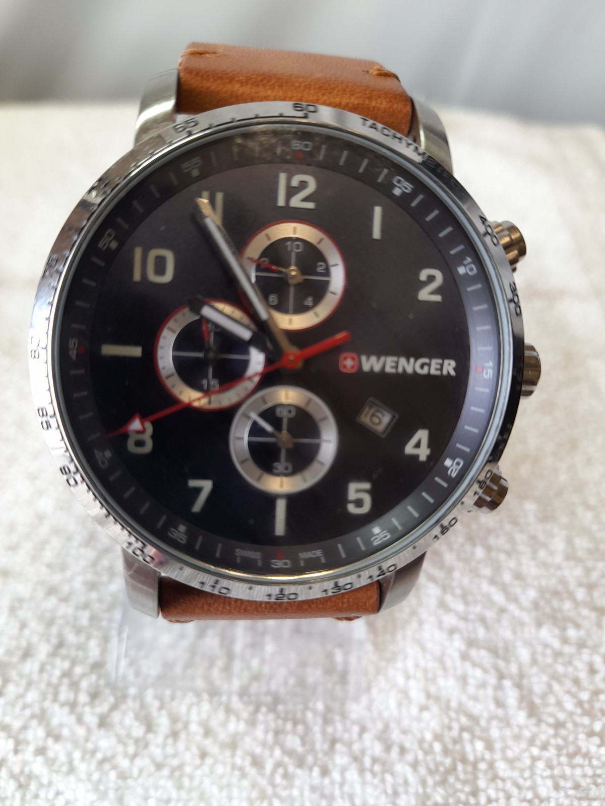 WENGER ATTTUDE MILITARY CHRONOGRAPH 01.1543.108 GENTS SWISS WATCH