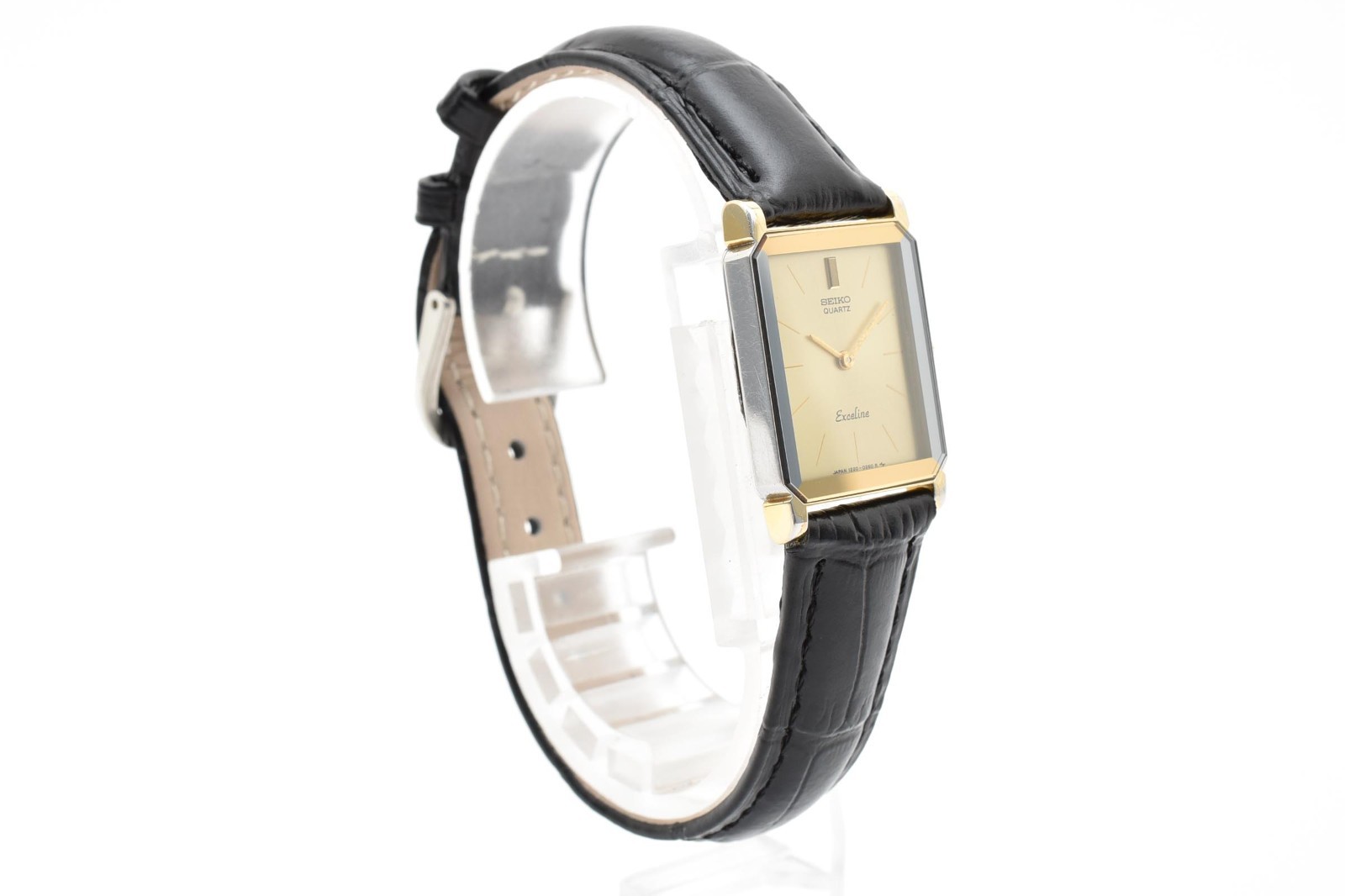 [Near Mint] SEIKO Exceline 1220-5090 21mm Quartz Vintage Gold Tank Women’s Watch