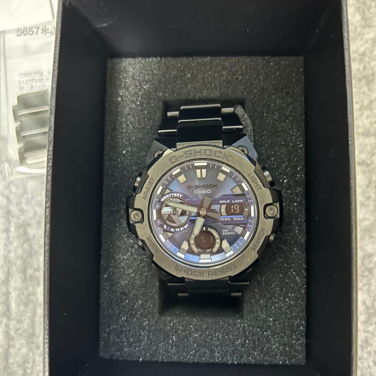 G SHOCK GST B400BD 1A2JF G STEEL Solar Radio Bluetooth Black Blue G Steel G Shoc