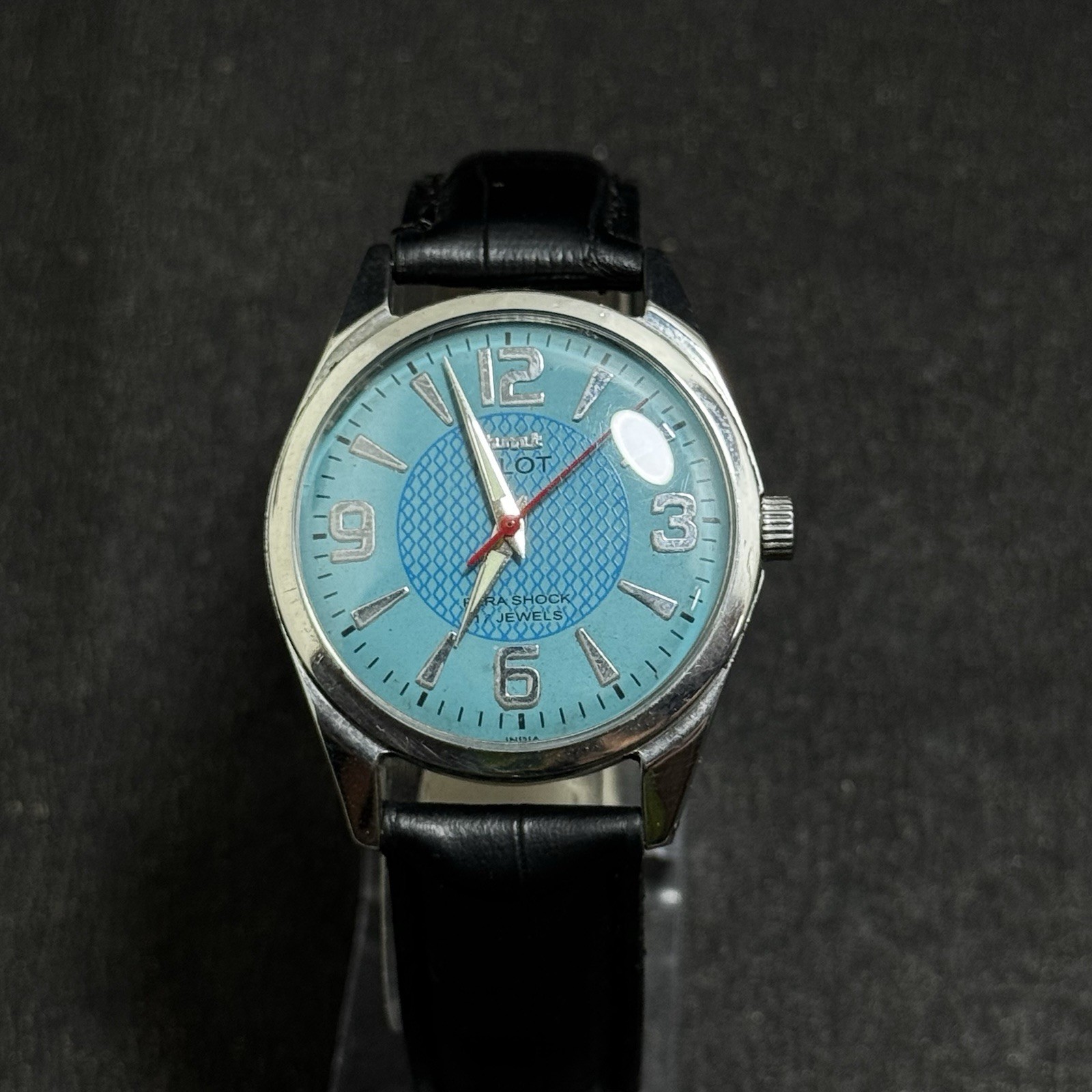Vintage HMT Pilot 17 Jewels With Sky Blue Dial Men’s Wristwatch