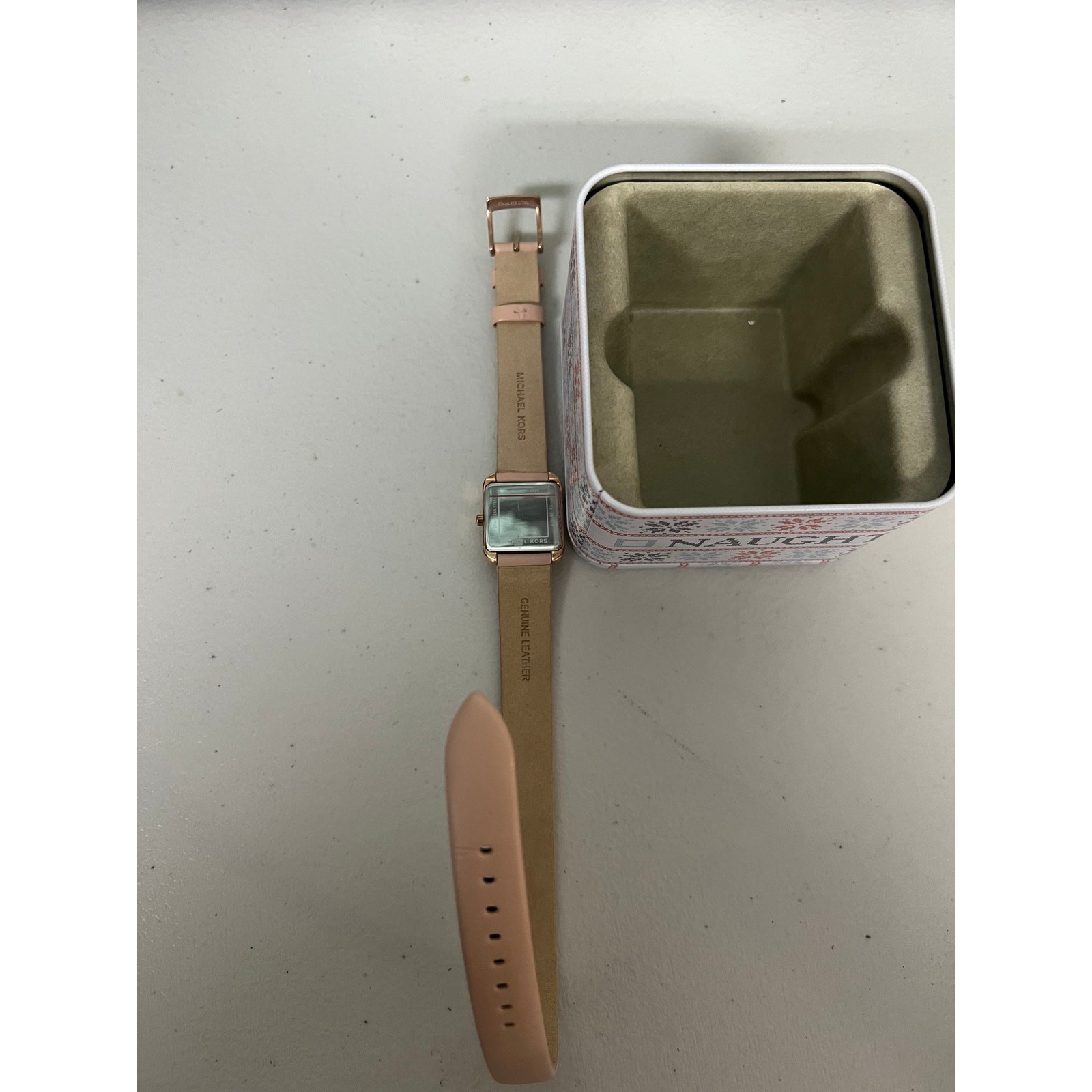 Michael Kors MK2826 Drew Three-Hand Blush Pink Leather Double Wrap Women’s Watch
