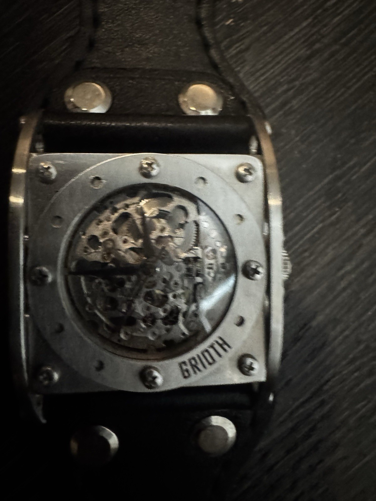Steampunk Industrial Leather Watch Men’s