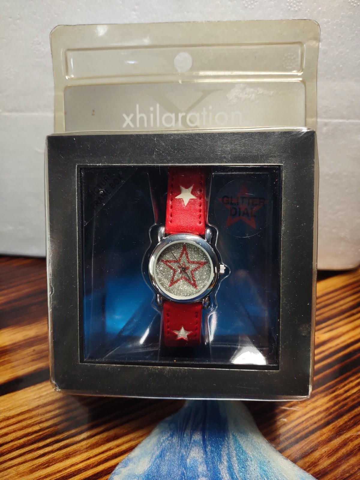 2001 Red Star Xhilaration Watch Glitter Dial New In Sealed Package