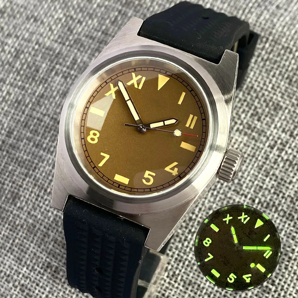 Tandorio 38mm Automatic Miyota 8215 Men’s Mechanical Watch Sapphire Glass Brown
