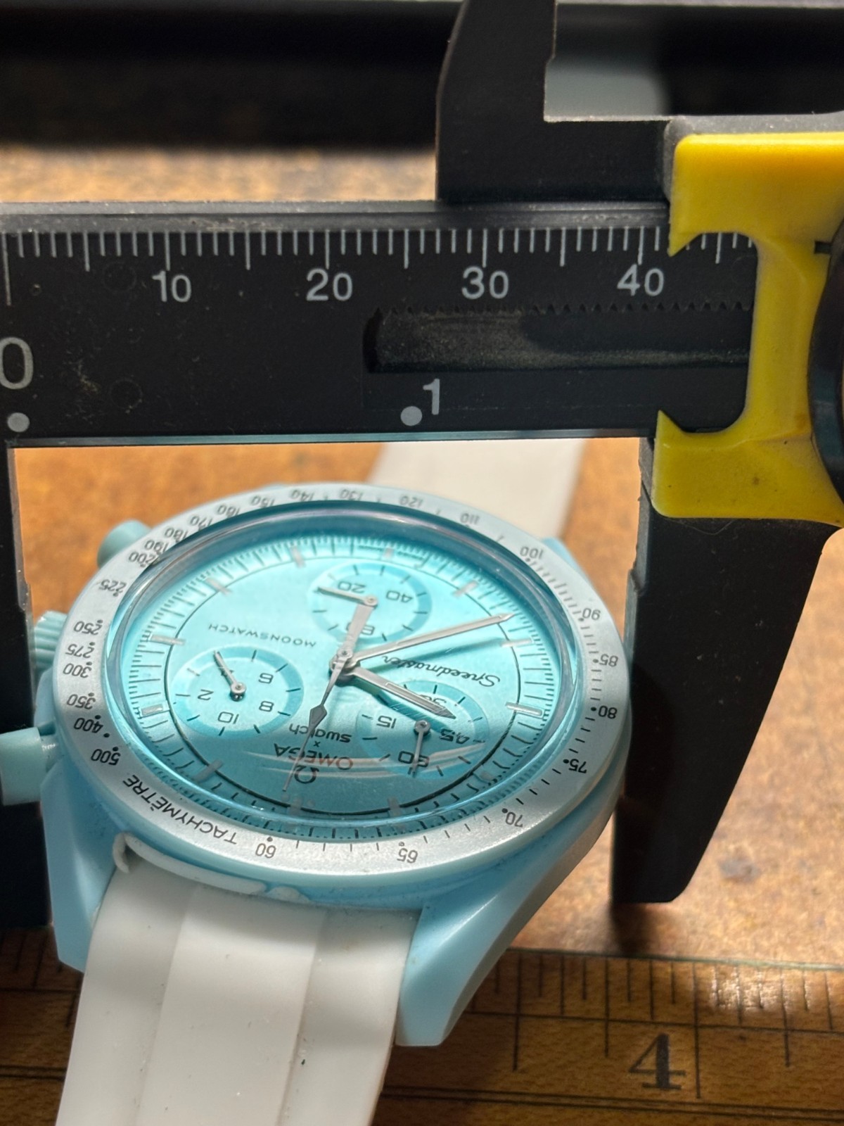 USA Seller OMEGA X MoonSwatch SWATCH Mission to Uranus BLUE WHITE Watch 4j Swiss