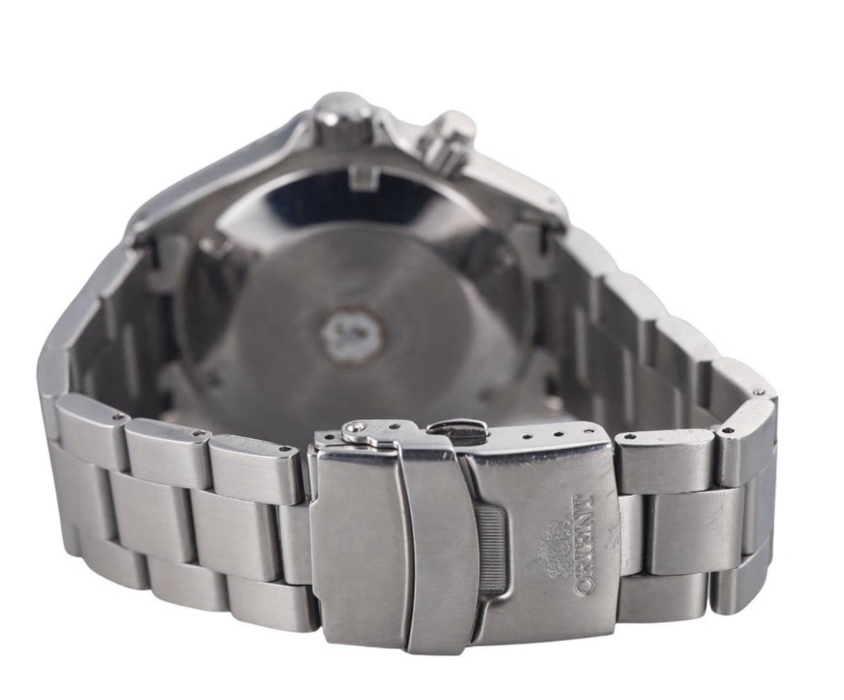 Orient Mako 1st USA Model Blue Dial Day Date Watch FEN6500HD9 Original Box