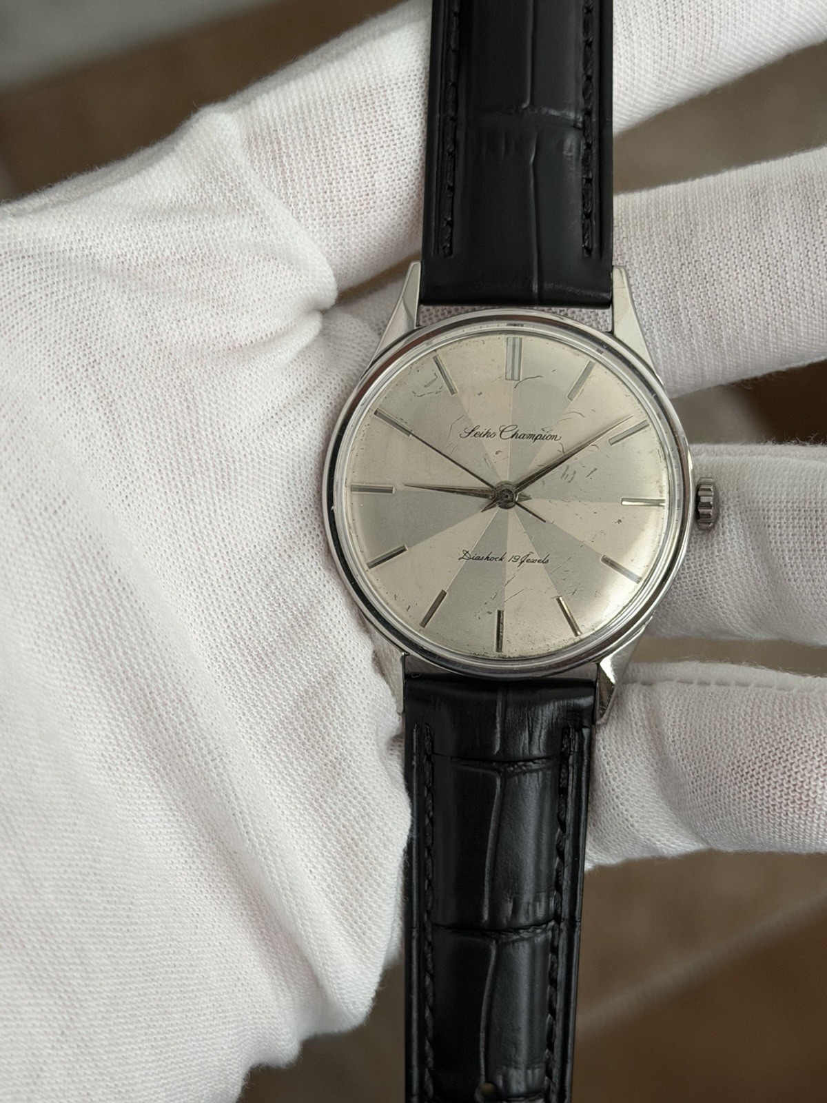 Rare Vintage Seiko Champion 15024E Men’s 19J Manual Classic Dress Watch JDM 60s