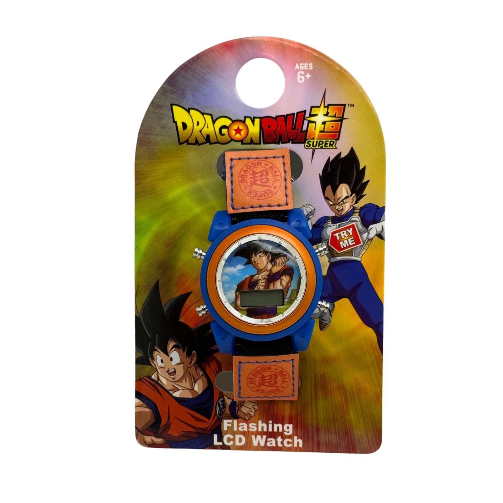 Vintage Dragon Ball Super Goku Flashing LCD Watch New Sealed Carded Funimation