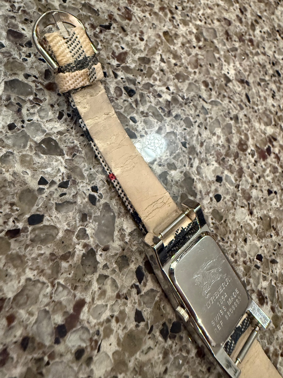Burberry Black Face and Traditional Burberry Plaid Band, Vintage, Classic Piece