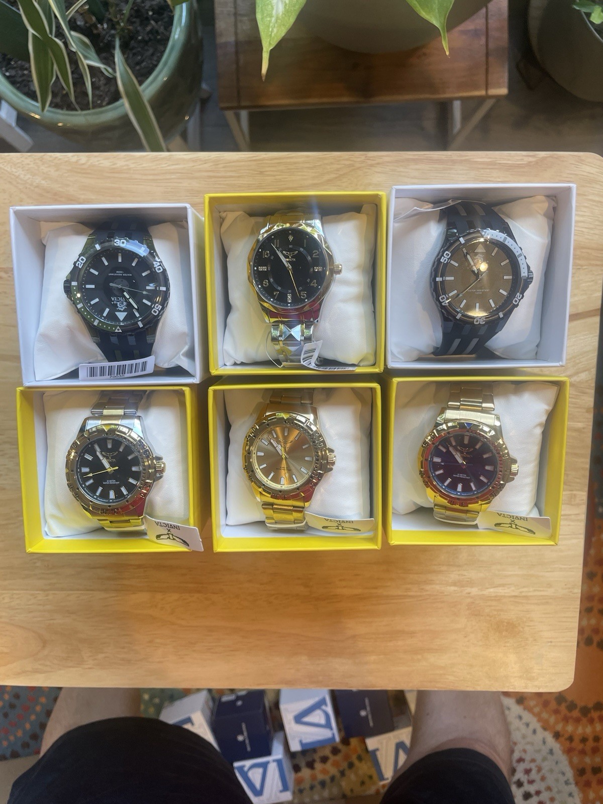 Lot of 6 Invicta Watches NEW 3 Year Warranty Original Boxes Mens