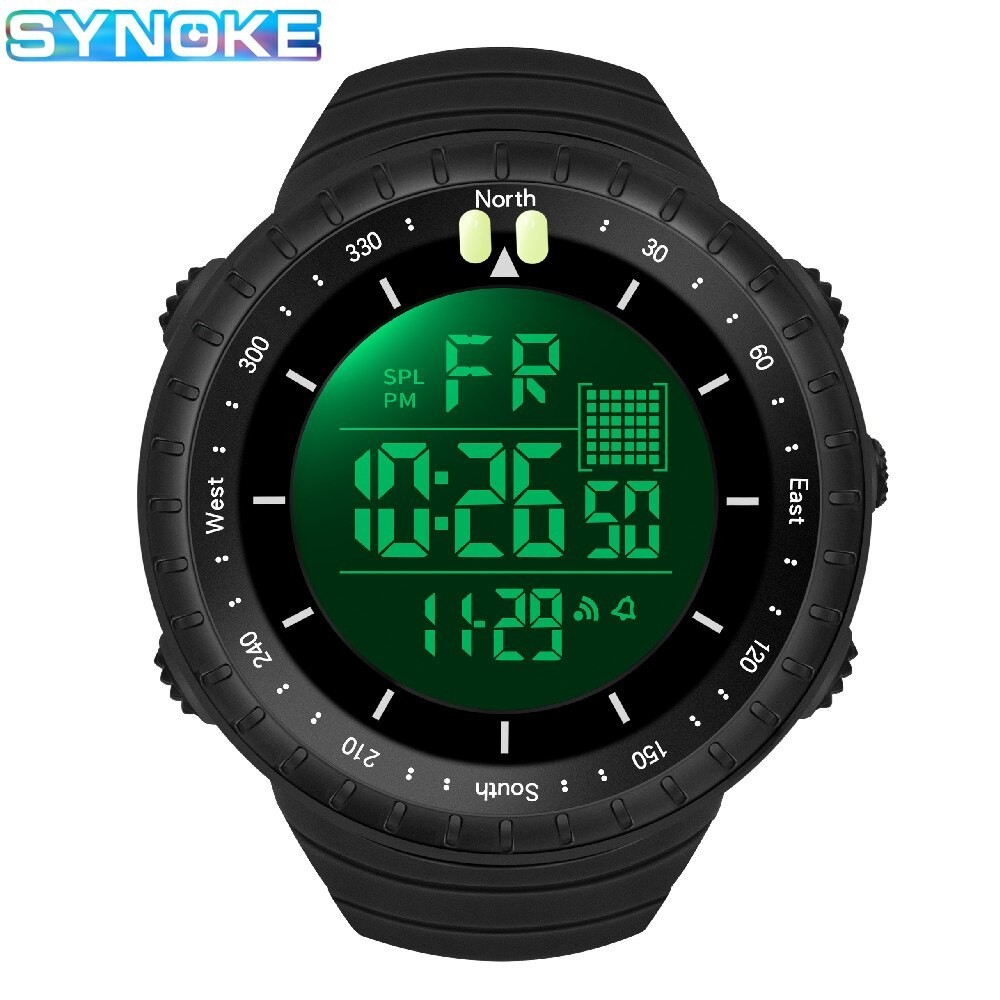 Men’s Quartz Digital Military Dive Watch Durable Sports Wristwatch Waterproof US