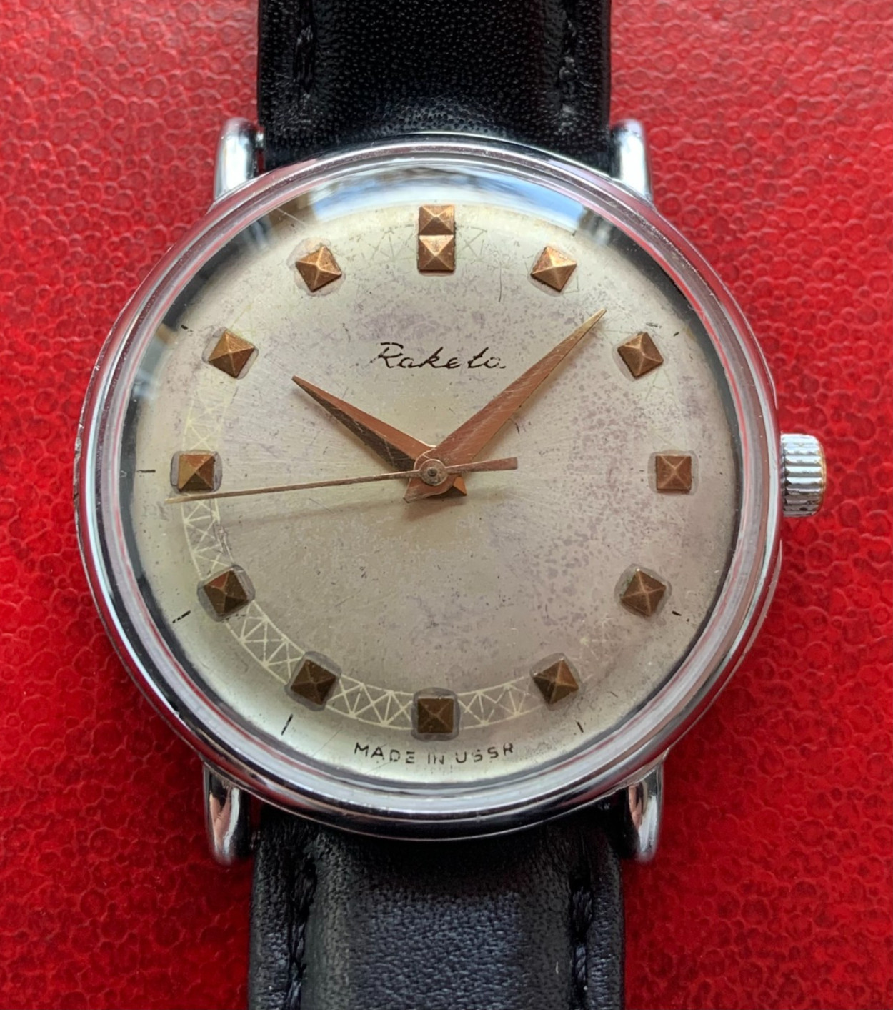 Vintage Soviet Men’s Watch RAKETA Baltika Wristwatch USSR Mechanical 2609.I
