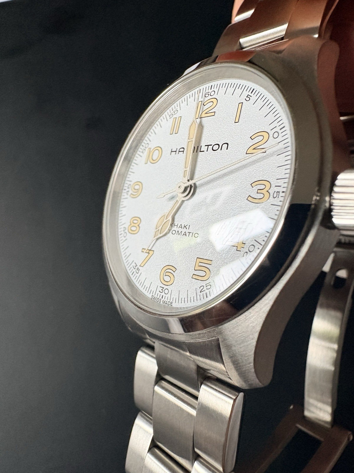 Hamilton Khaki Field Murph 38mm Automatic White Dial Box and Papers