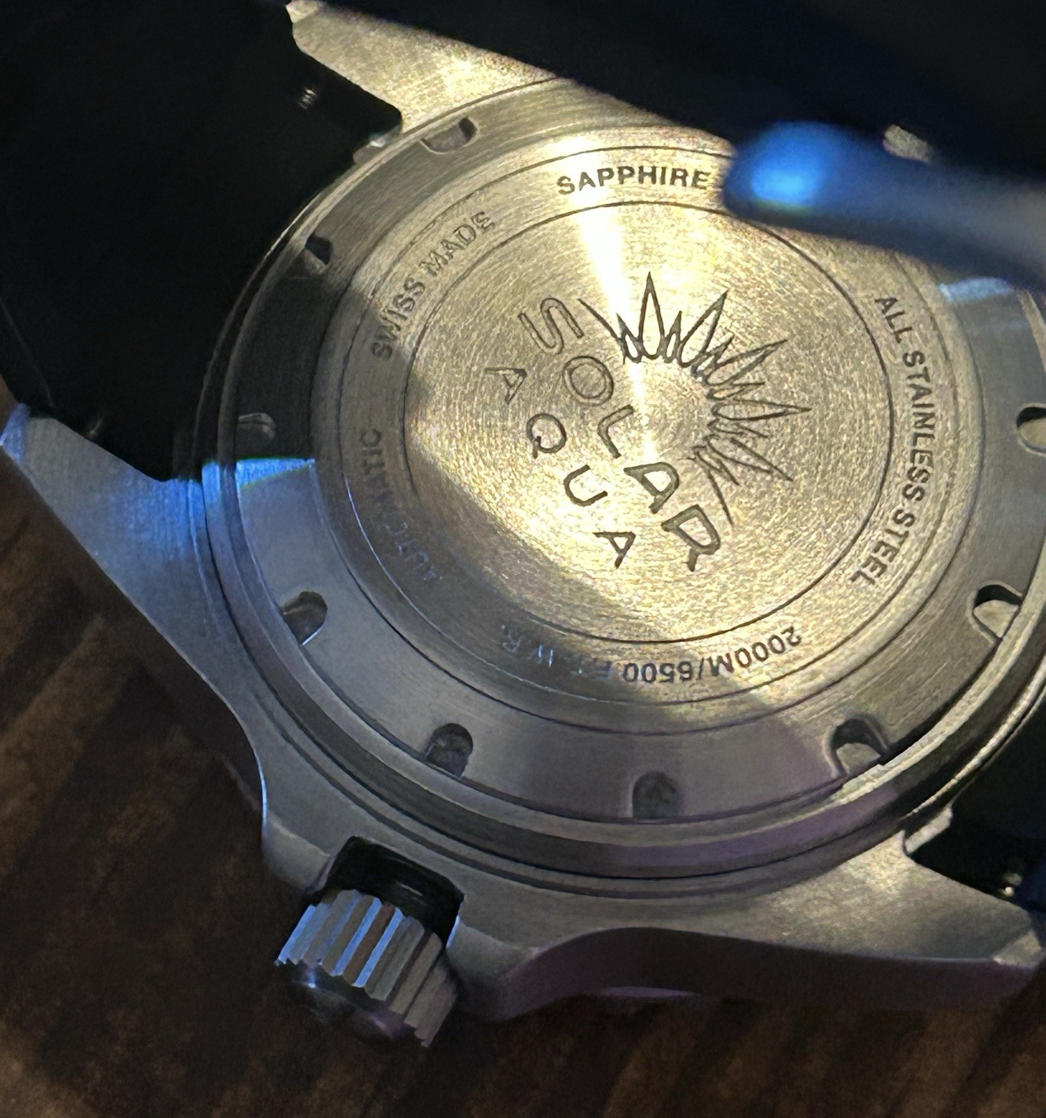 Solar Aqua Certified Diver Deep Bay 2000 M Dive Watch