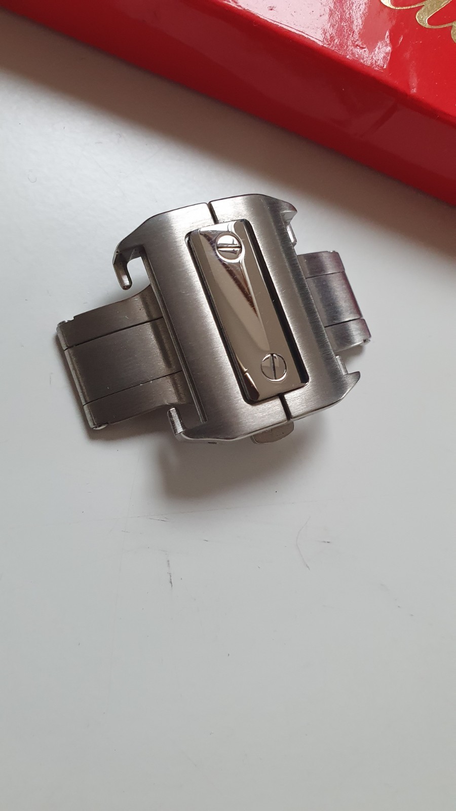 100% GENUINE CARTIER SANTOS DEPLOYMENT CLASP MX00311Z FOR SANTOS 2656 NEW IN BOX