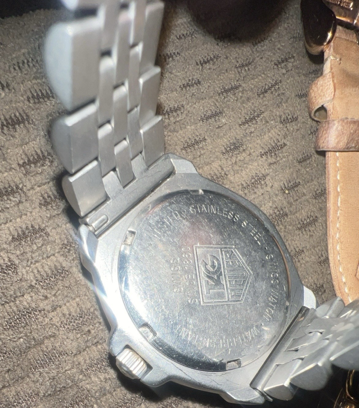 Watch Lot Tag Heuer Fossil Invicta Rex Pocket Watch Need Batteries Works As-Is
