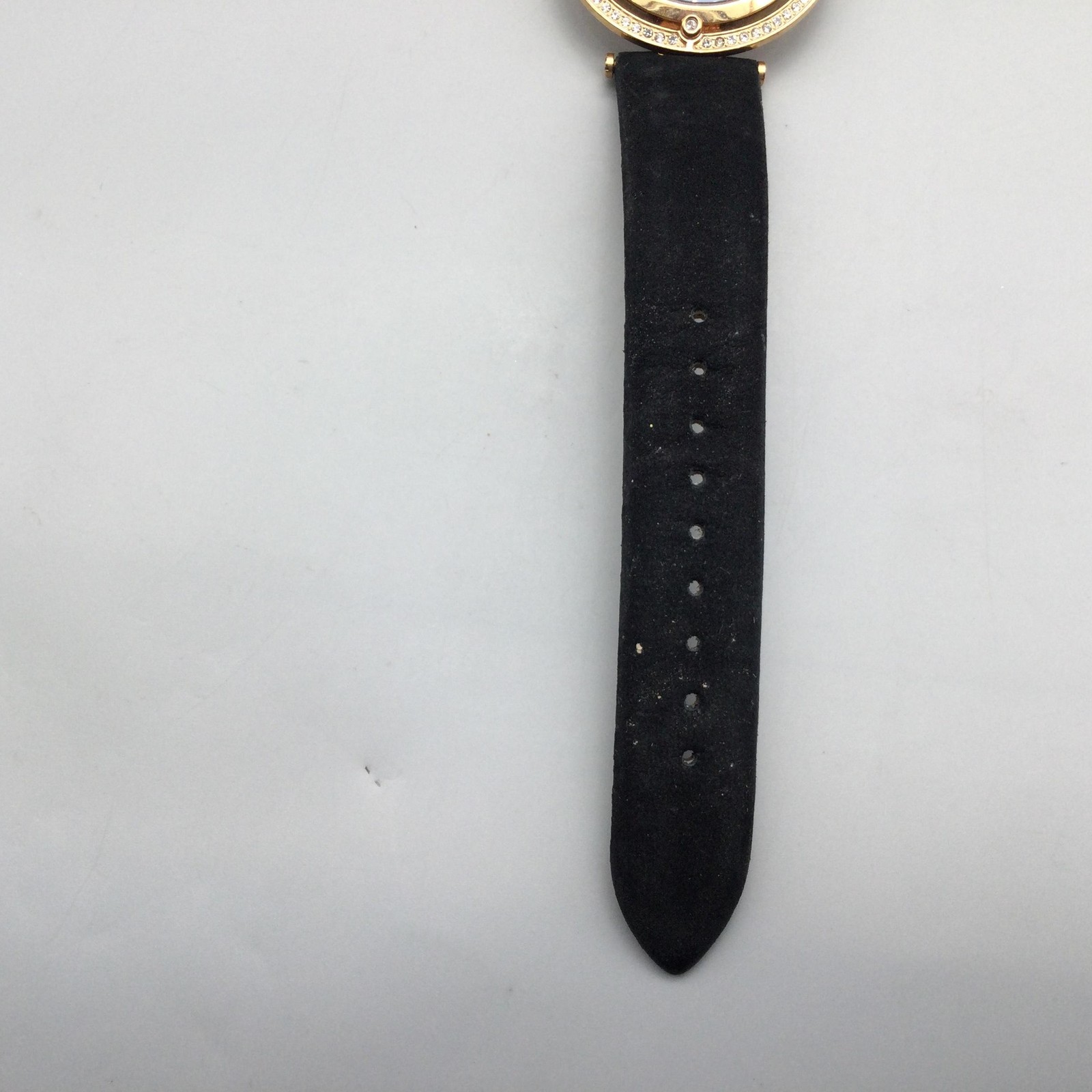 Sophie And Freda Watch Womens 36mm Black Dial Gold Leather Strap New Battery