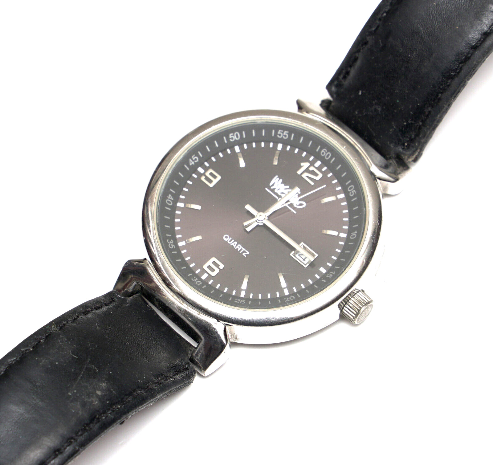 Mossimo Black Dial Silver Tone Unisex Quartz Watch *Band Needs Replacing*