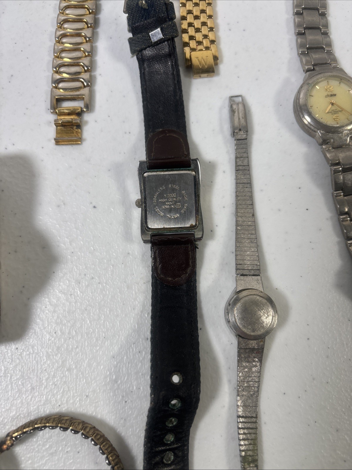 Lot 20Women’s Quartz Watches Stainless Steel Untested for Parts/Repair