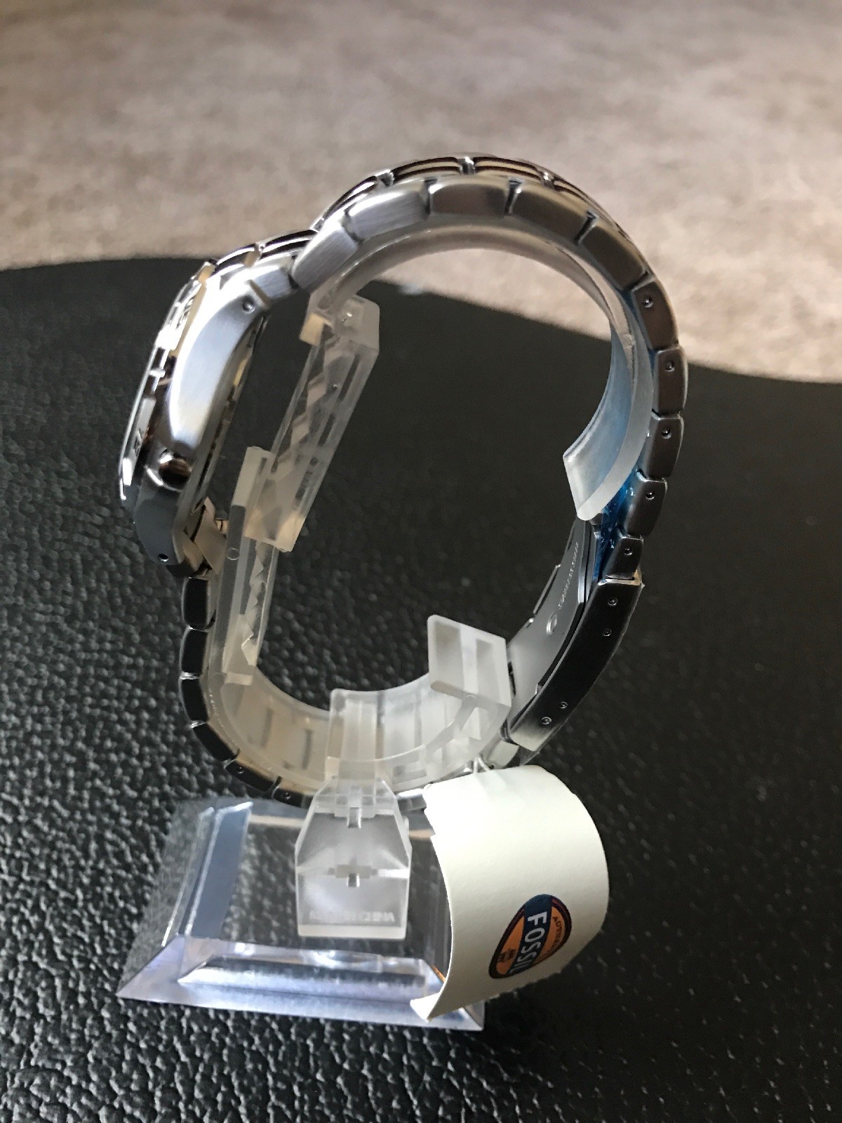 Fossil PR5339 Women’s Round Analog Date Stainless Steel Watch Tulane University
