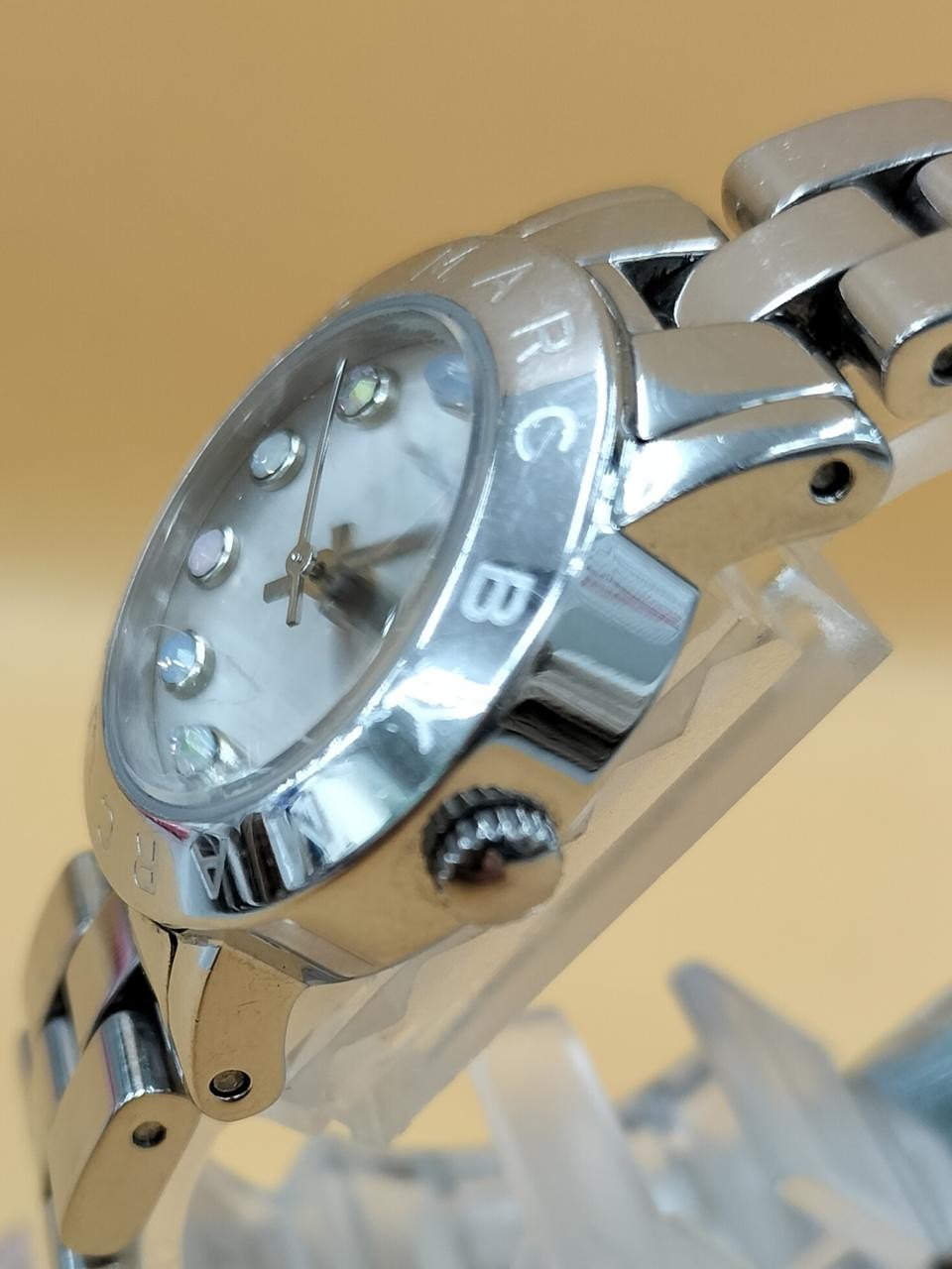 Ladies Watch Amy Silver Rhinestones Model MBM3217 MARC BY MARC JACOBS