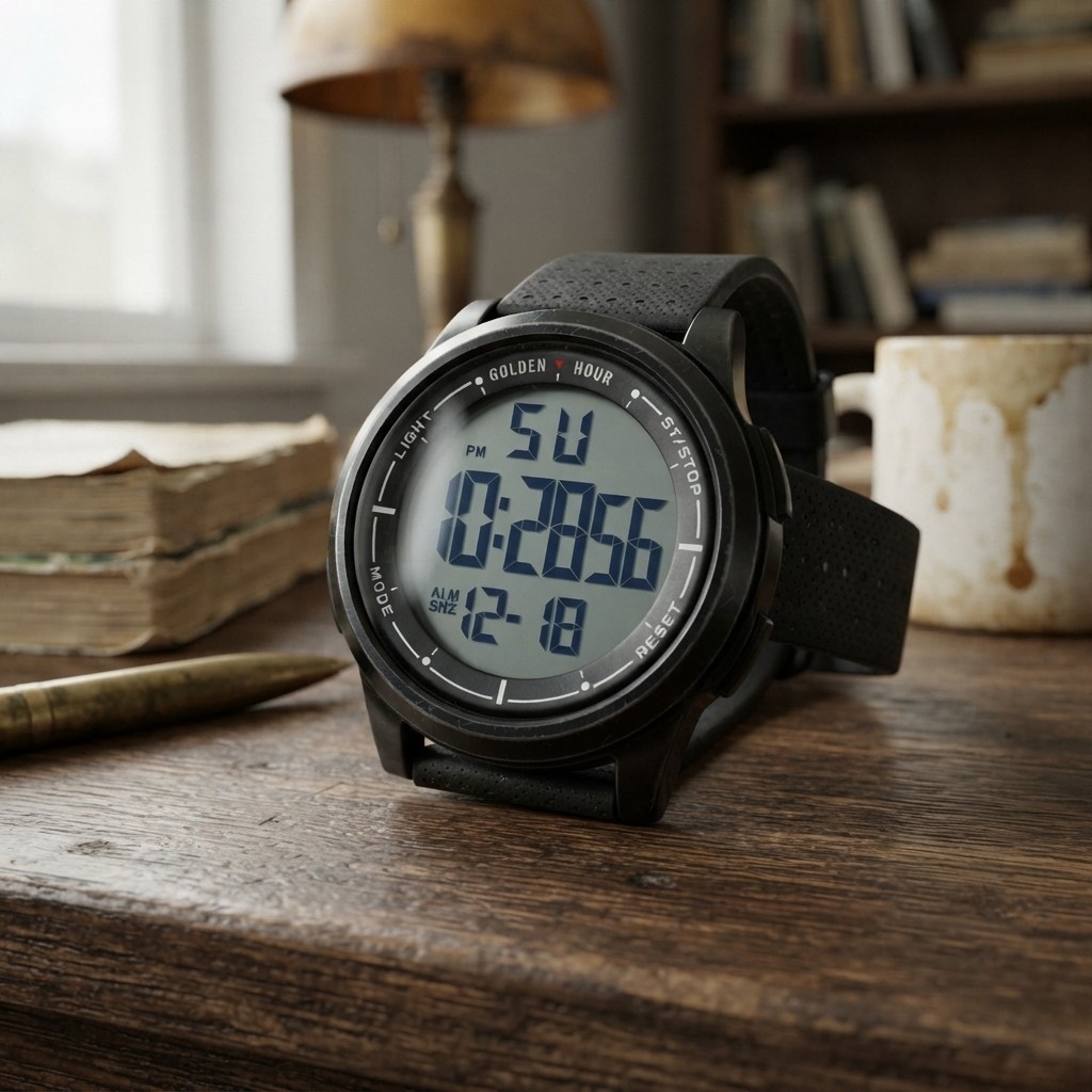 Stylish Ultralight Waterproof Digital Watch for Sports – Adjustable Rubber Strap