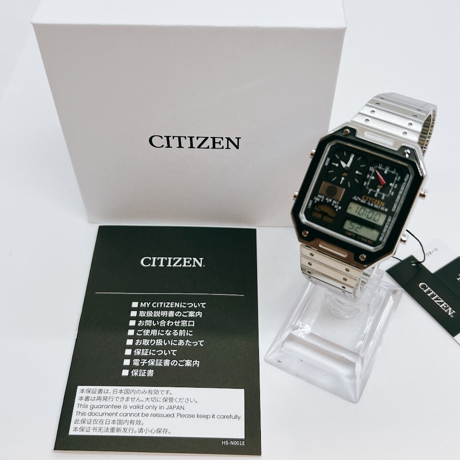 Citizen JG2126-69E Record Label Ana-digi Thermo Sensor Quartz Unisex Watch Japan