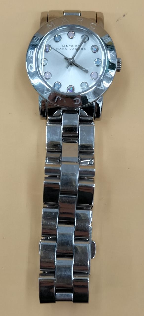 Ladies Watch Amy Silver Rhinestones Model MBM3217 MARC BY MARC JACOBS