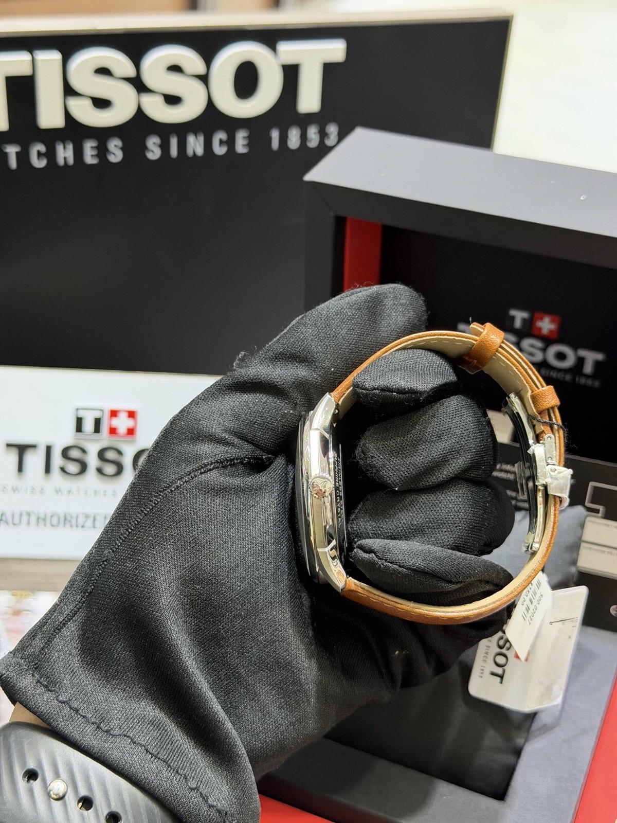 New Tissot Chemin Des Tourelles 42MM Men’s Watch On Leather T139.407.16.041.00