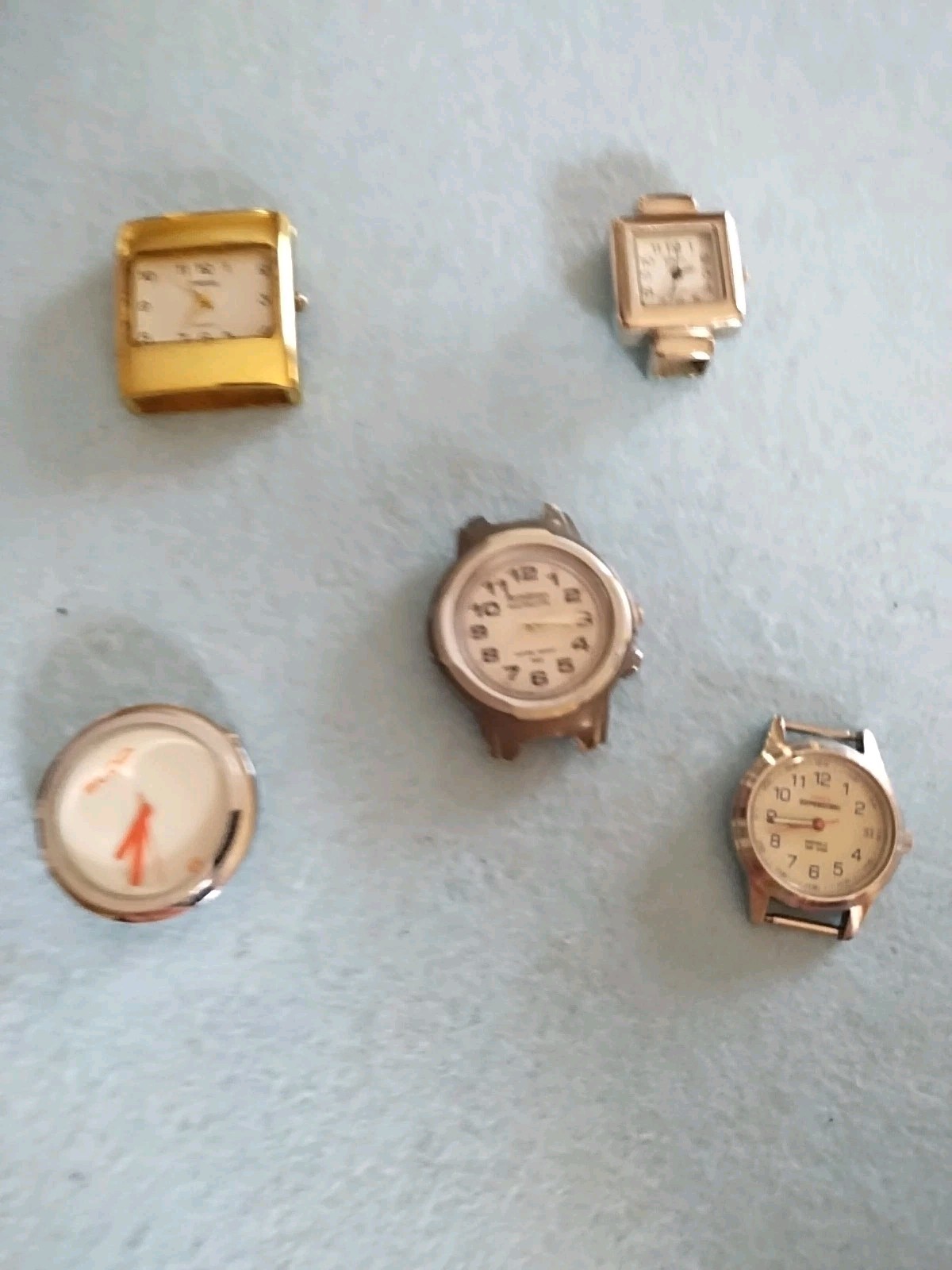 Timex/Finesse/Slop/Armitron/Eikon Watch Faces Not Working Or Tested Lot Of Five