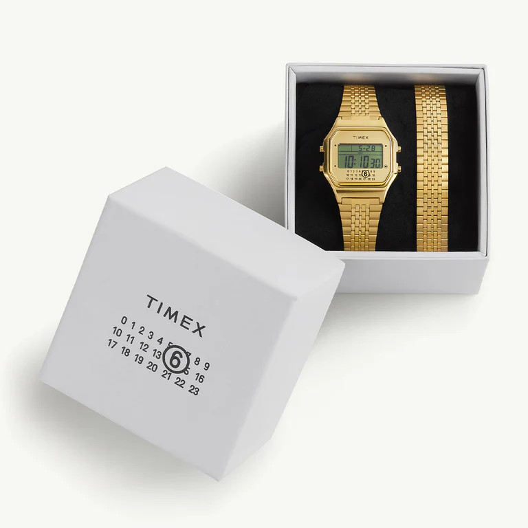 TIMEX x MM6 Maison Margiela T80 Watch Gift Set 34mm | TWG067500 | Gold | New ✅