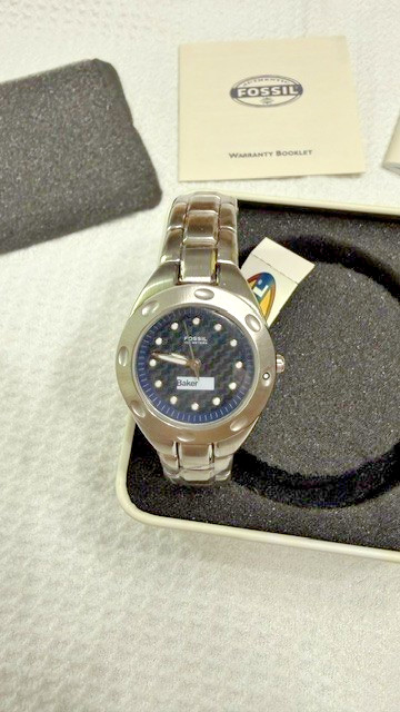 Fossil PR5099 silver band, with original tags