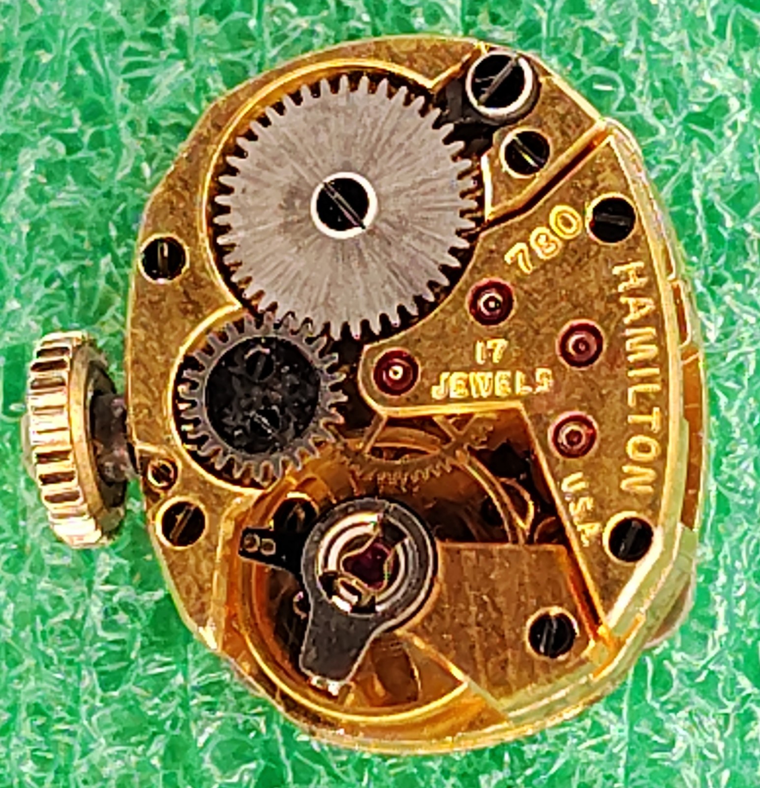 lot M141 Womens Hamilton 780 17J Manual Wind Movement Vintage Watch Parts