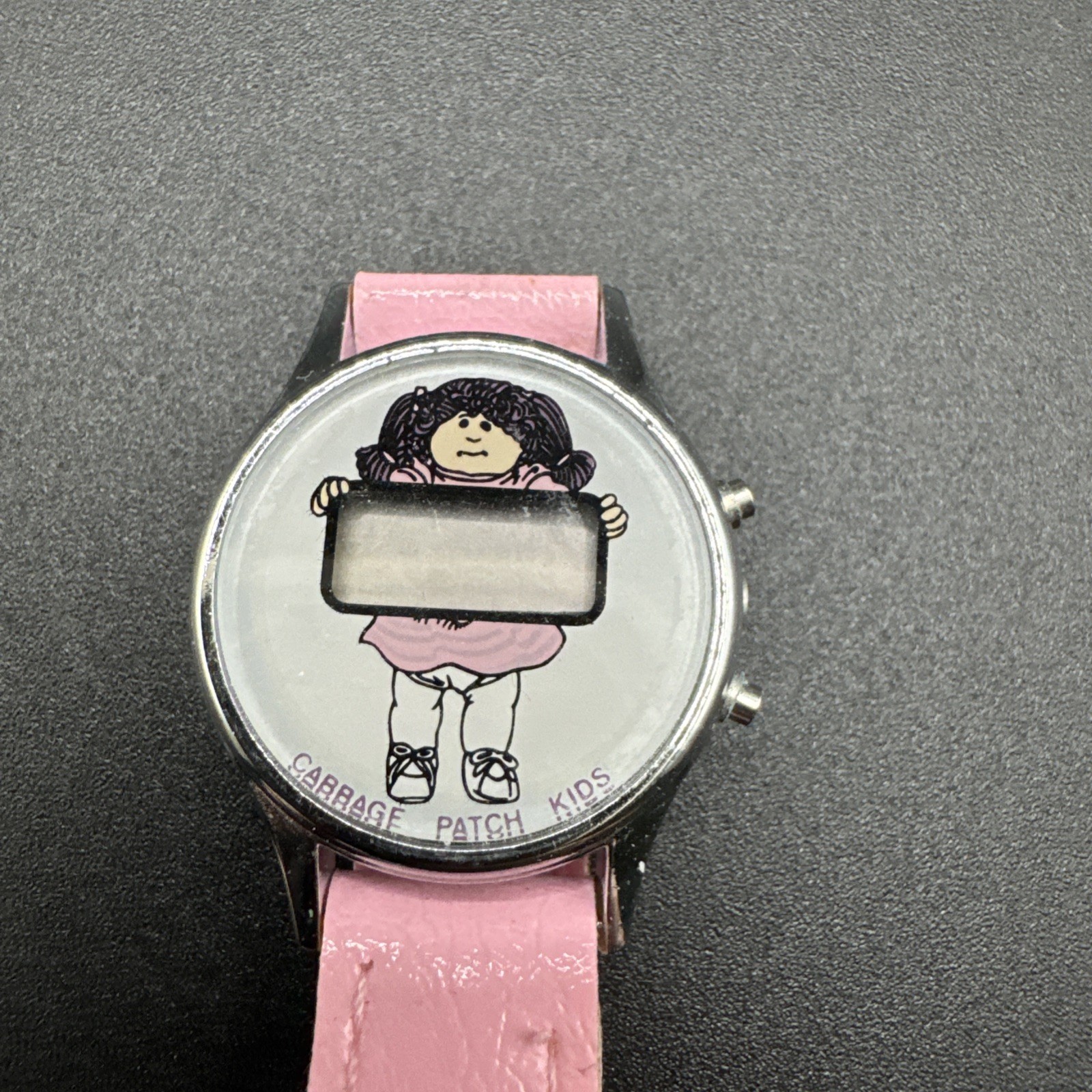 Vintage 1980s Cabbage Patch Kids Watch with Pink Band – Untested see pictures