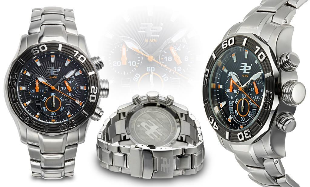 32 Degrees Polar Chronograph Mens Diver Watch / MSRP $1,400.00 ( 2 COLORS )