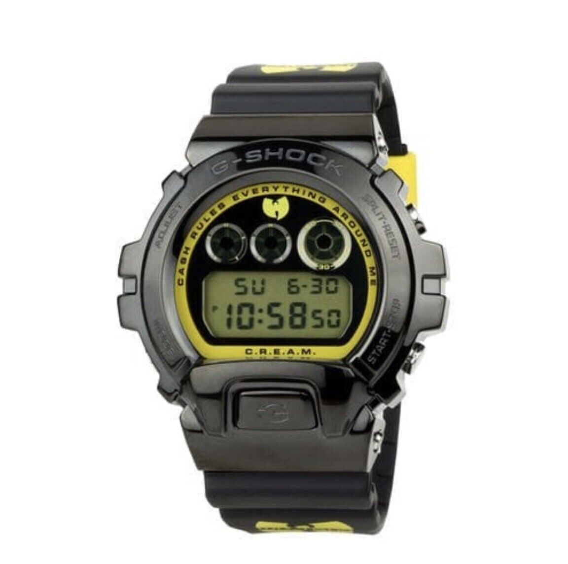 Casio G-Shock x Wu-Tang 6900 Men’s Black Yellow Dial Watch GM6900WTC229